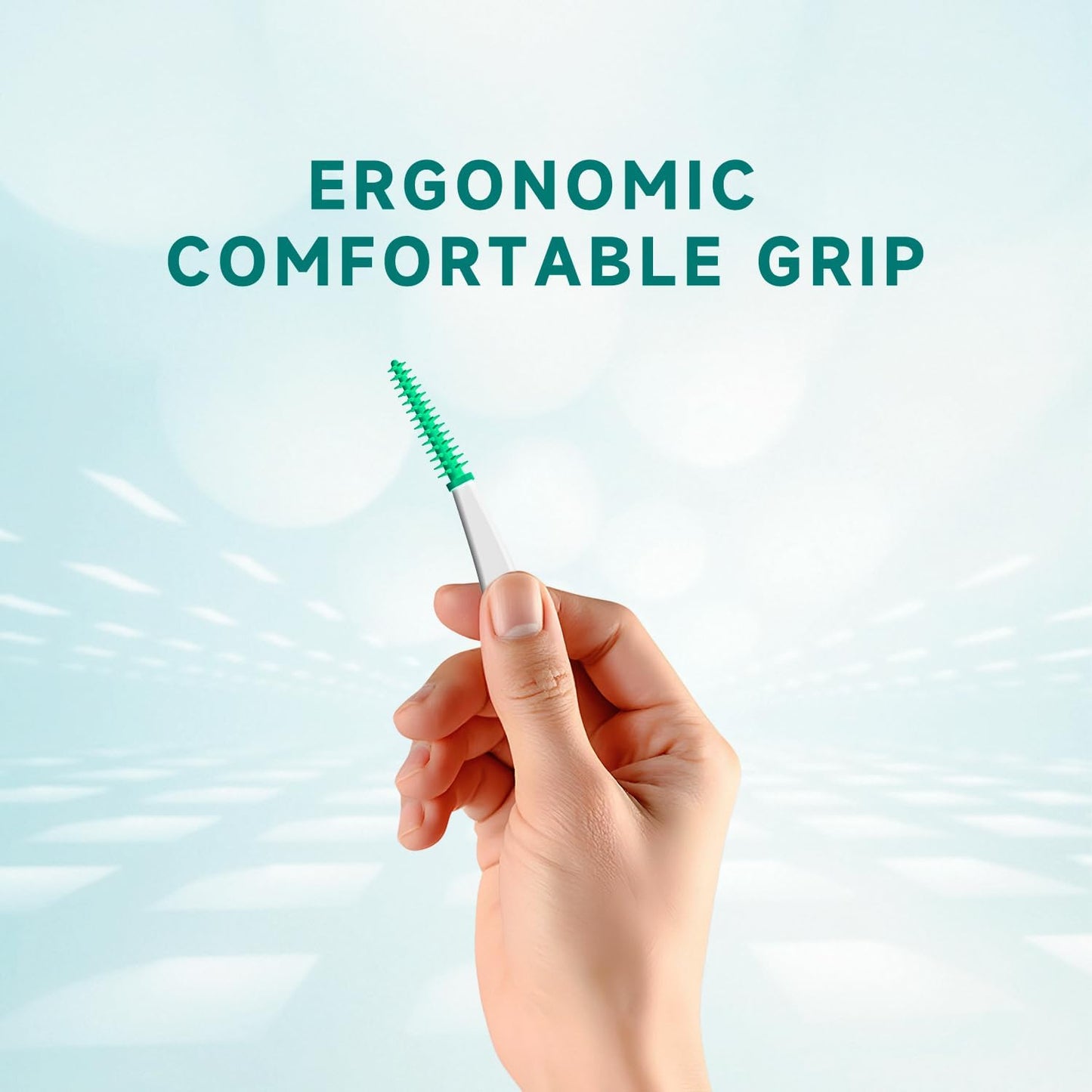 Dr. Emma Dental Picks Mint Curved Soft Rubberized Tooth Picks Easy to Use Brush Picks with Carry Case, 90Ct/Pack, 2 Pack