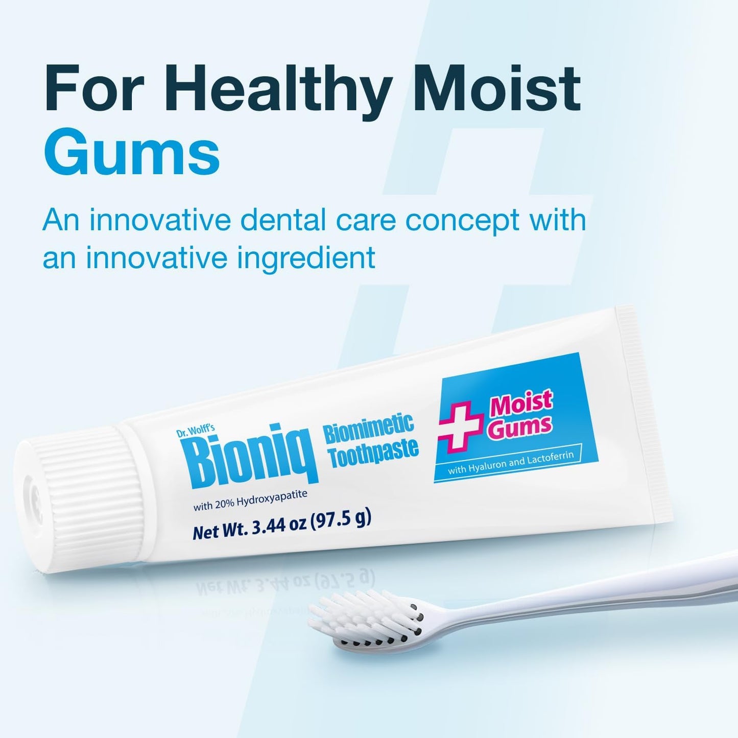 Bioniq Plus Biomimetic Toothpaste with 20 Percent Hydroxyapatite for Teeth and Gums I Clinically Tested I 3.44 Oz