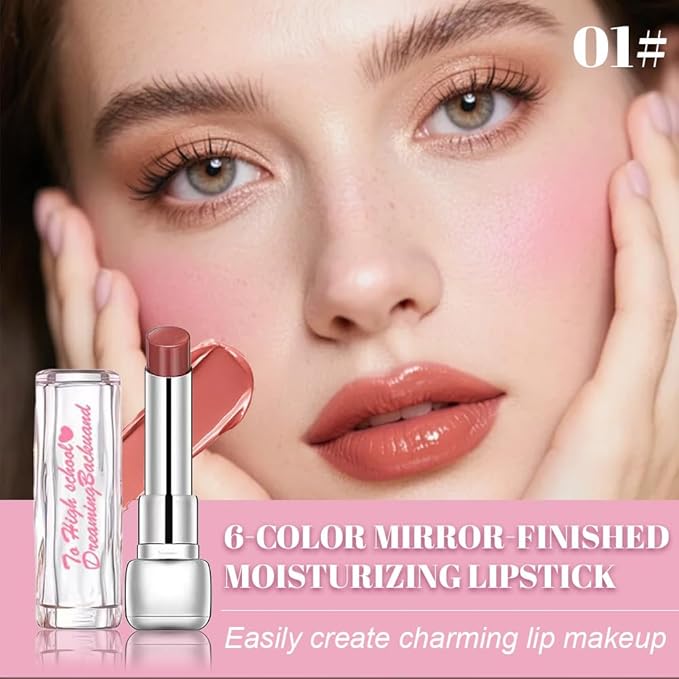 Nude Plumper Moisturizing Butter Lipstick for Women, Natural Tinted Lip Balm Shine Nourishing Hydrating Lip Gloss Stain for Dry Lips, Lightweight Lip Liner Care Makeup, Vegan, 1Pc Pale Nude