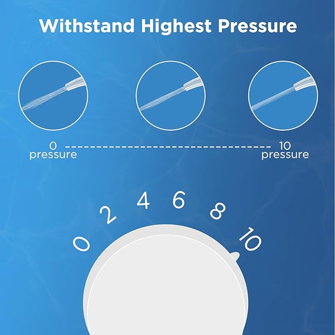 Replacement Tips for Waterpik Water Flosser (2 Classic Jet Tips + 2 Orthodontic Tips + 2 Plaque Chaser Tips+ Storage Case Combo)