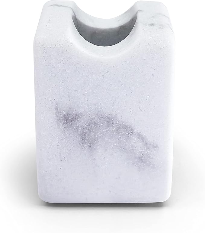 Multi-Purpose Bathroom & Desk Stand Holder | for Toothbrush, Shaving Razor, Makeup Brush, Pen, Pencil | Great for Travel & Home Use | 2" H x 1.5" W x 1.5" D | 1-Pack