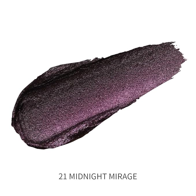 Oulac Halloween Black Lipstick for Women, Black with Raspberry Shimmer, High-Impact Lipcolor with Moisturizing Creamy Formula, Vegan & Cruelty-Free, Midnight Mirage (21)