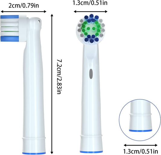 Electric Toothbrush Replacement Heads Compatible with Oral-B Soft Bristles Replacements Brush Heads 16 Pack