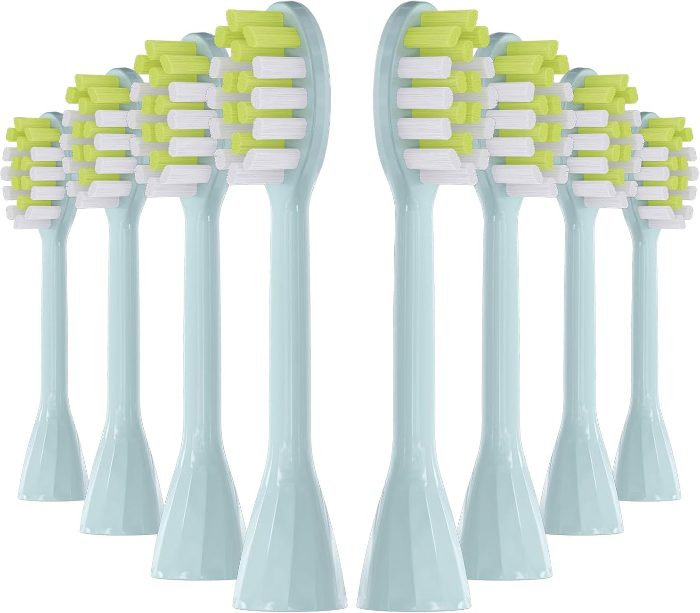 One Series Replacement Toothbrush Heads Pisonicleara Compatible with sonicare Philips One Series BH1022/03 HY1100/02 HY1102 (8-pc) Battery Brush, Mango Snow White Travel Refill (one-Mint)