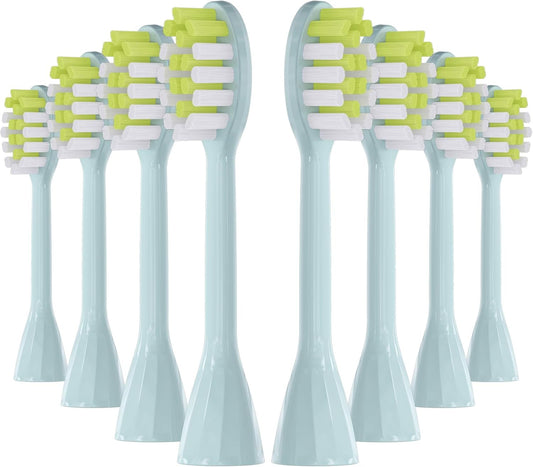 One Series Replacement Toothbrush Heads Pisonicleara Compatible with sonicare Philips One Series BH1022/03 HY1100/02 HY1102 (8-pc) Battery Brush, Mango Snow White Travel Refill (one-Mint)