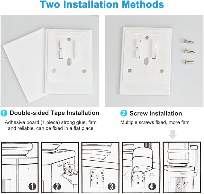 LBTING Water Cooler Cup Dispenser, Pull Type Cup Holder Fit 3oz - 5oz Small Bathroom Disposable Cups, Adhesive Wall Mounted Cup Dispenser - White