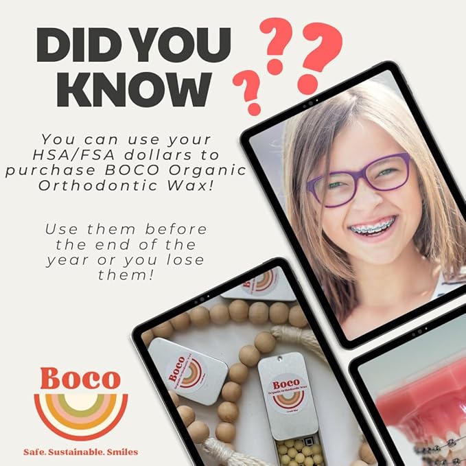 Orthodontic Wax – Original Honey, Natural Braces Protection, Long-Lasting Comfort, Pre-Cut Wax Pieces in Aluminum Travel Case (75 Buttons) - Fresh Mint