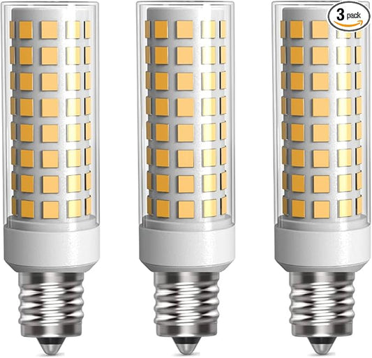 3 Pack E12 LED Candelabra C7 Chandelier C37 Fan Light Bulbs Kx-2000 Bulbrite Replacement, 7W Equivalent to 70W Incandescent, 700LM AC120V (Warm White 3000K)