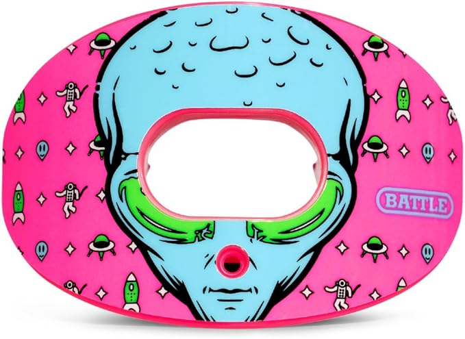 Battle Sports Oxygen Football Mouthguard - Football Mouth Guard with Strap, Superior Airflow & Better Performance, Maximum Breathability, Works with Braces