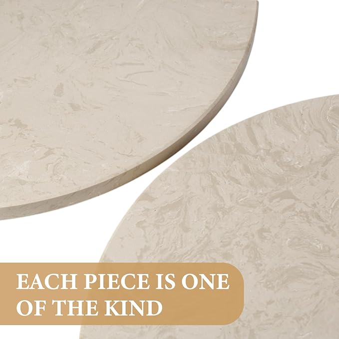 Koville 10'' Natural Marble Shower Corner Shelf for Bathroom, Wall Mounted Stone Corner Shower Caddy 1 Layer, No Drilling, Modern, Polished, Durable, Conical, Bathroom Storage - 1 Item