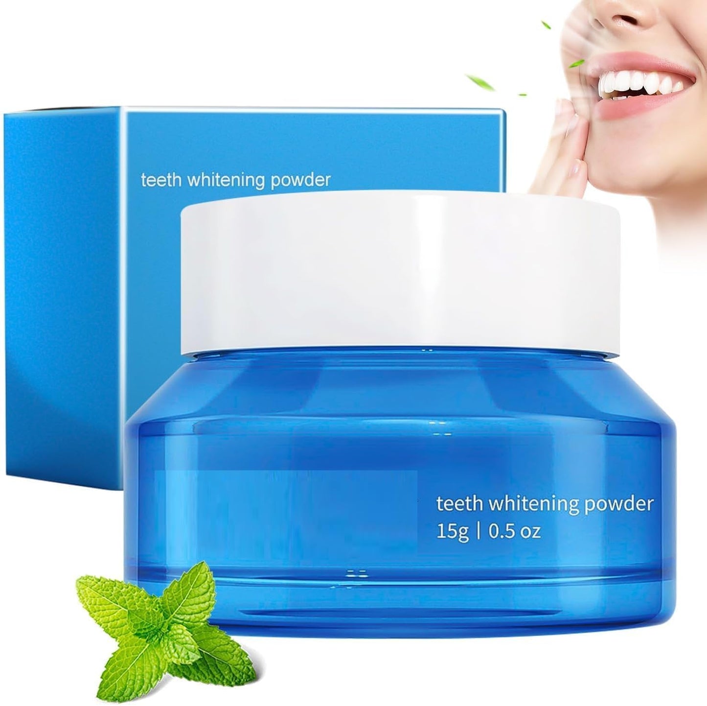 Teeth Whitening Powder, Natural Teeth Whitener, Teeth Whitening Powder Toothpaste, Instant Teeth Whitening and Stain Removal, Fresh Breath (1PC)