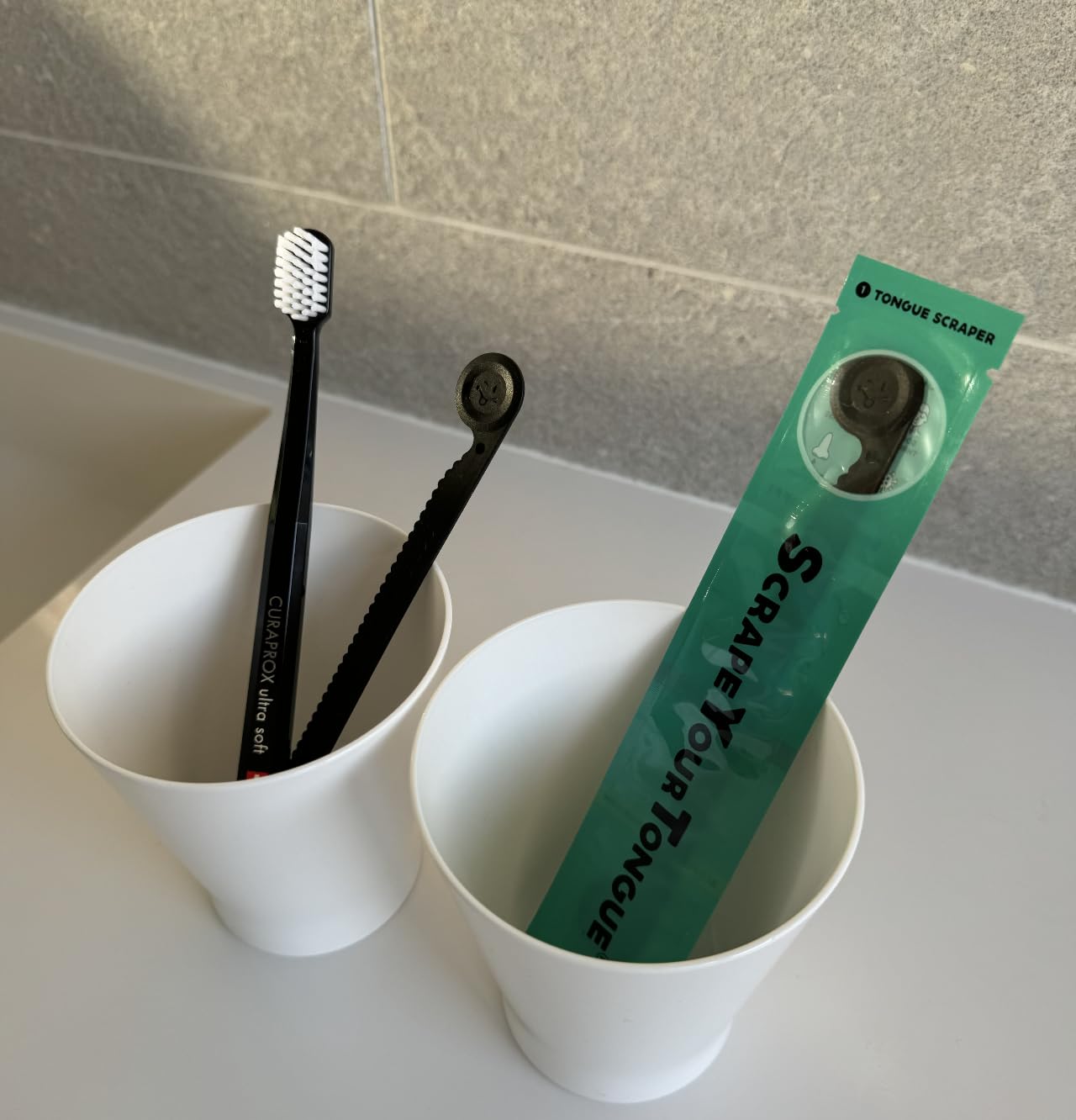 ScrapeYourTongue - #1 Daily Tongue Scraper for Oral Health. 100% Recyclable, Reusable, and Gag Proof Tongue Cleaner (1 Count (Pack of 1))