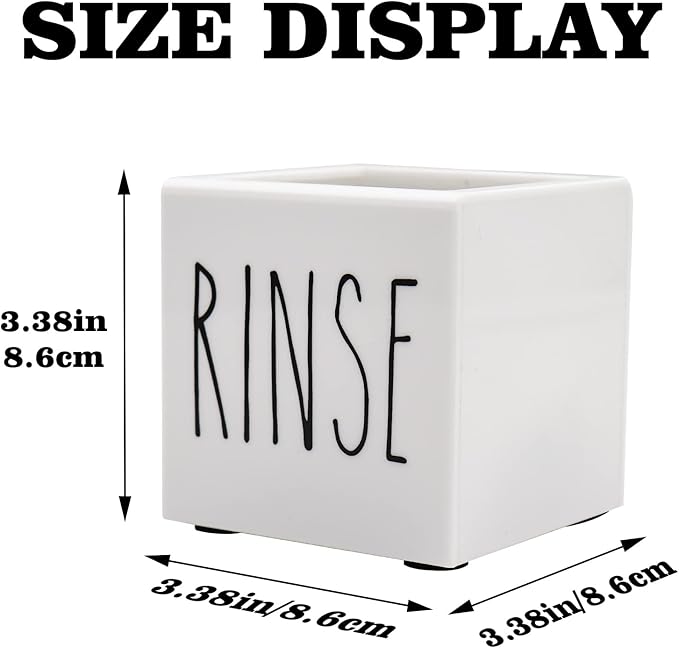 Dixie Acrylic Cup Dispenser and Holder, 3/5 oz White Paper Cup Rinse Organizer Caddy