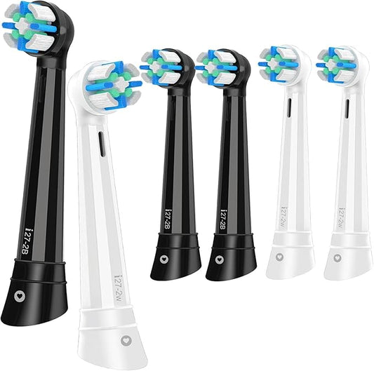 6PCS iO Replacement Heads Compatible with Oral B iO Electric Toothbrush,Compatible with Oral B iO Series 2/3/4/5/6/7/8/9/10,Premium Bristles for Deep Cleaning&Gentle Care