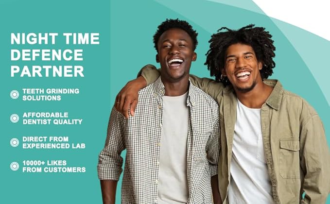 Mouth Guard for Grinding Teeth at Night, Bite Guard for Teeth Clenching Nighttime for TMJ Relief, Nightguard for Adult and Kids, 1 Pack