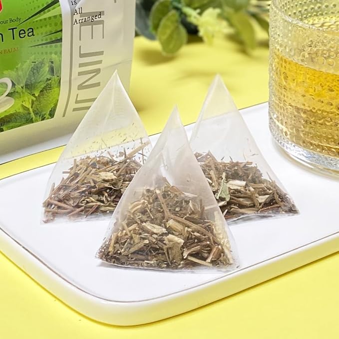 XIEJINJI Lemon Balm Tea, 2.2g X 40 Count, 100% Pure Natural Lemon Balm, Calming and Digestion Support, Eco-Conscious Tea Bags, Non-GMO, Caffeine Free