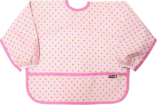 Long Sleeve Waterproof Bib for Toddlers – Soft Feeding Smock for Baby Mealtime, Self-Feeding,BPA-Free, Easy Clean