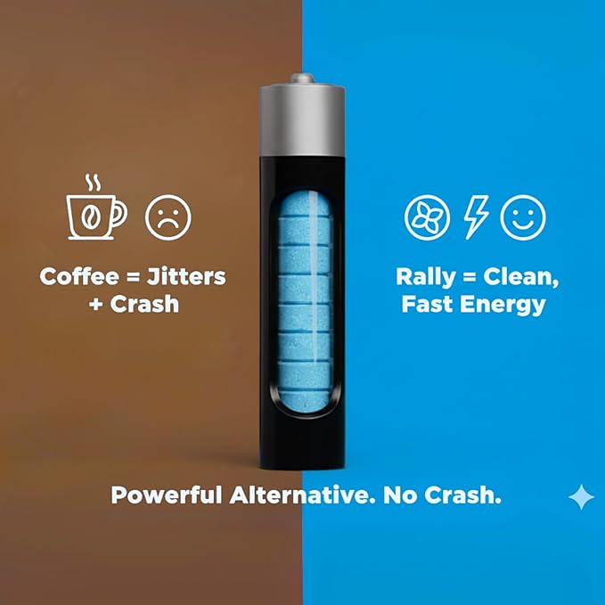 Caffeine Mints, 60milligram Caffeine, Instant Energy, Fresh Breath Caffeinated Minty Candy, 0 Sugar, Natural Wintergreen Flavor (6 Packs, 60 Mints)