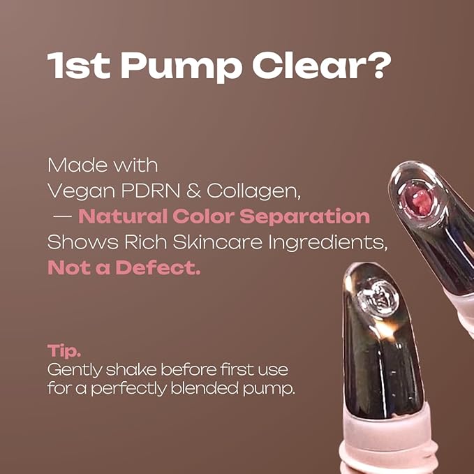 PDRN Tinted Lip Serum – High Gloss Ultra Hydrating Natural Glow, Non-Sticky Volumizing Color Glaze with Long-Lasting Shine, Nourishing Moisturizing Repair for Chapped Lips (0.34 oz) (island)