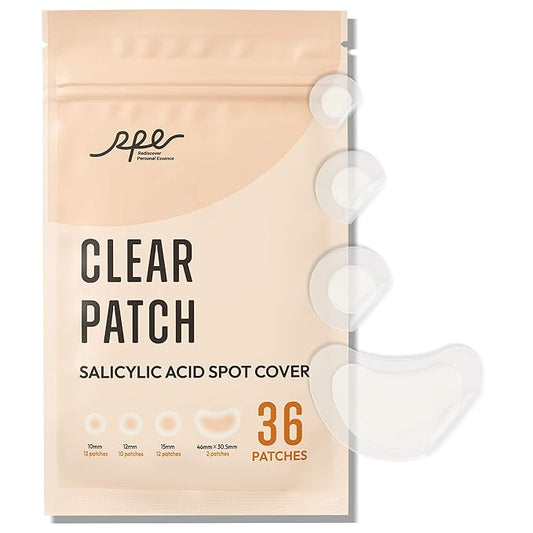 Korean Pimple Patches – 4 Size Invisible Acne Stickers with Salicylic Acid & Hydrocolloid Miracle Patches for Pimples Zit Stickers Blemish Dots Pimple Stickers for Face - 36 Count