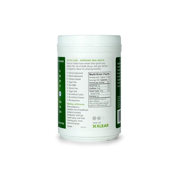 Spry Fresh Natural Xylitol Chewing Gum Dental Defense System - Aspartame-Free, Sugar-Free, Non-GMO, Gluten-Free (Variety Pack, 550 Count - Pack of 2)