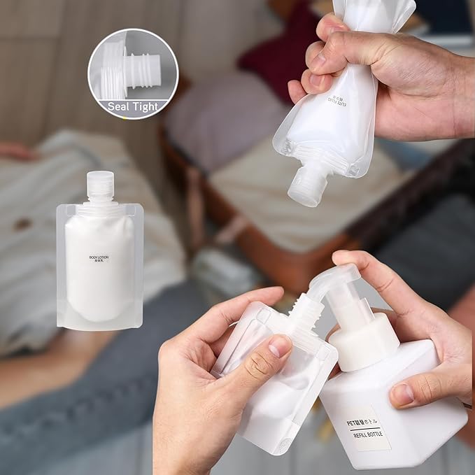 Travel Toothbrush Holder,Toothbrush Holder and Rinse Cup with Handle Toothbrush Travel Case and Portable Travel Pouches for Toiletries Set (Green+Purple+4pc Bag)