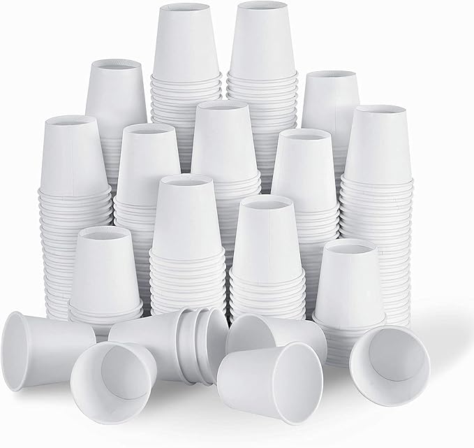 Brandon-super [300 Count - 4 oz] Small Paper Cups, Mouthwash Cups Bathroom Cup Mini Cup Small Disposable Cups
