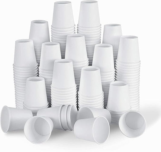 Brandon-super [300 Count - 4 oz] Small Paper Cups, Mouthwash Cups Bathroom Cup Mini Cup Small Disposable Cups