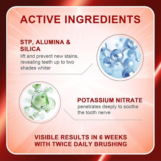 SP 6 Whitening Toothpaste with Probiotics - Supports Oral Health, Fights Plaque & Brightens Smile