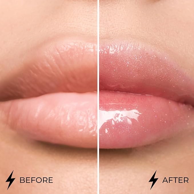 Lamel Dazzle Glow Crystal Clear Lip Gloss - Hydrating Lip Gloss - Non Sticky - Colored - Moisturizing - №401 Blossom