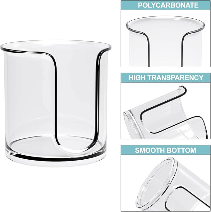 Bathroom Cup Dispenser,Small Disposable Paper Cup Holder,Compact Mouthwash Cups Holder PC Cup Dispenser for Bathroom Vanity Countertop (2 Pack)