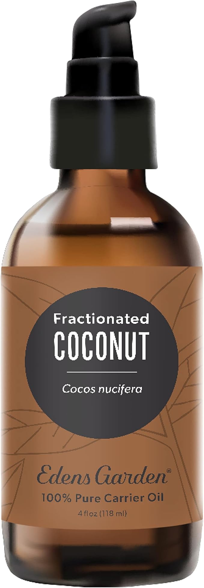 Edens Garden Fractionated Coconut Carrier Oil- 100% Pure Premium Hexane Free MCT Oil, Natural Moisturizer For Dry Skin, Hair, Scalp, Lip & Nail Care, Diluting Essential Oils & Massage 118 ml (4 fl oz)