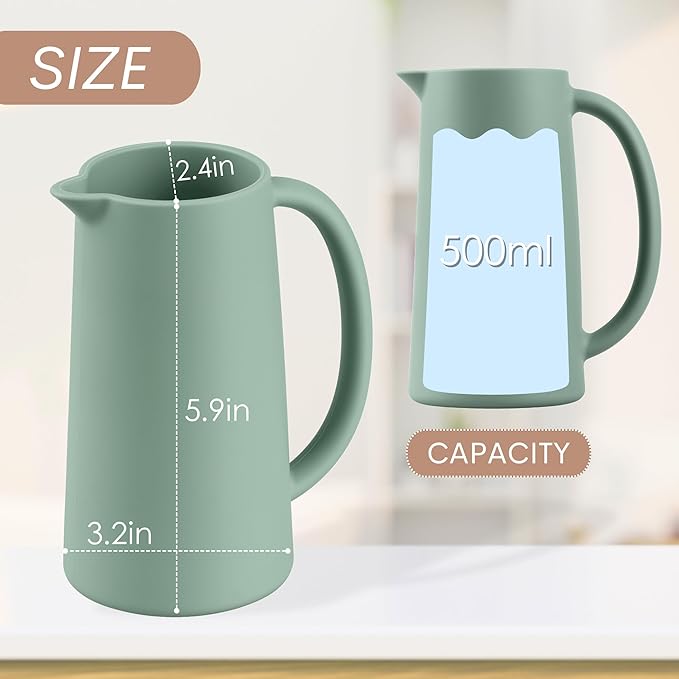 Baby Bath Rinse Cup, Food Grade Silicone Body Washing Rinser Cup (Cambridge Blue)