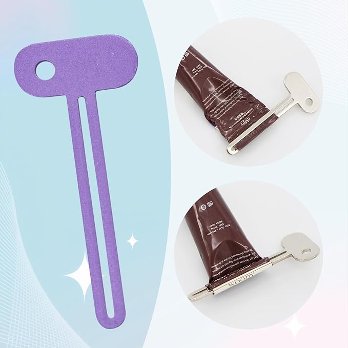 5-Pack Metal Toothpaste Squeezer, Tube Squeezer Tool for Zero Waste Toothpaste & Cosmetics | Durable Alloy ＆ Ergonomic Grip, Premium Heavy-Duty, Vibrant, for All Tubes - Toothpaste & Hand Cream