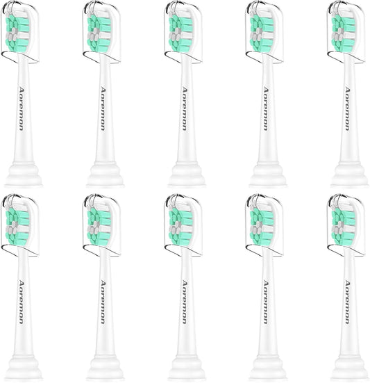 Aoremon Toothbrush Replacement Heads for Philips Sonicare Replacement Heads - Standard Toothbrush Head Compatible with Most Phillips Sonicare Click-on Electric Toothbrushes