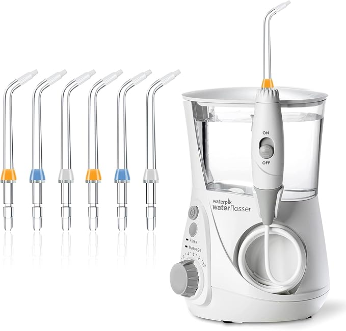Replacement Tips for Waterpik Water Flosser, Replacement Orthodontic Tips Compatible with Waterpik Water Flossers and Other Brand Oral Irrigators (6 Orthodontic Tips)