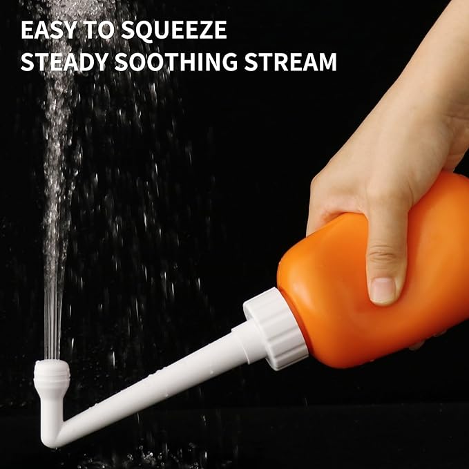 Peri Bottle for Postpartum Care, for Postpartum Essentials, Feminine Care Orange