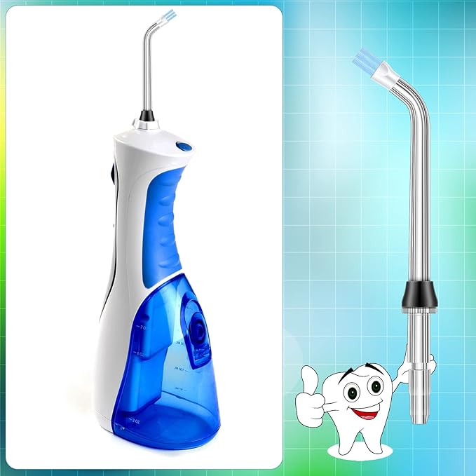 Nuanchu 8 Pieces Compatible with Waterpik Replacement Flossers Replacement Tips, Classic Jet Tips Flosser Refill Heads Replacement Heads for Water Toothpick