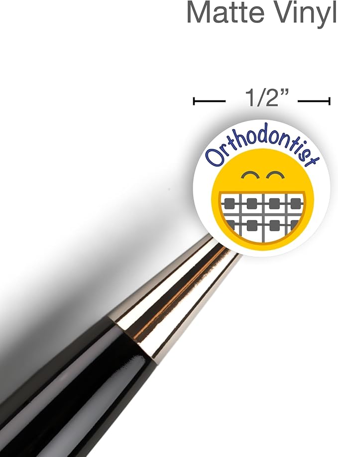 Orthodontist Planner Stickers – 54 Vinyl Labels for Braces Checkups, Dentist Appointments, Health Scheduling, Wellness Tracking, Functional Productivity Bullet Journaling Layouts