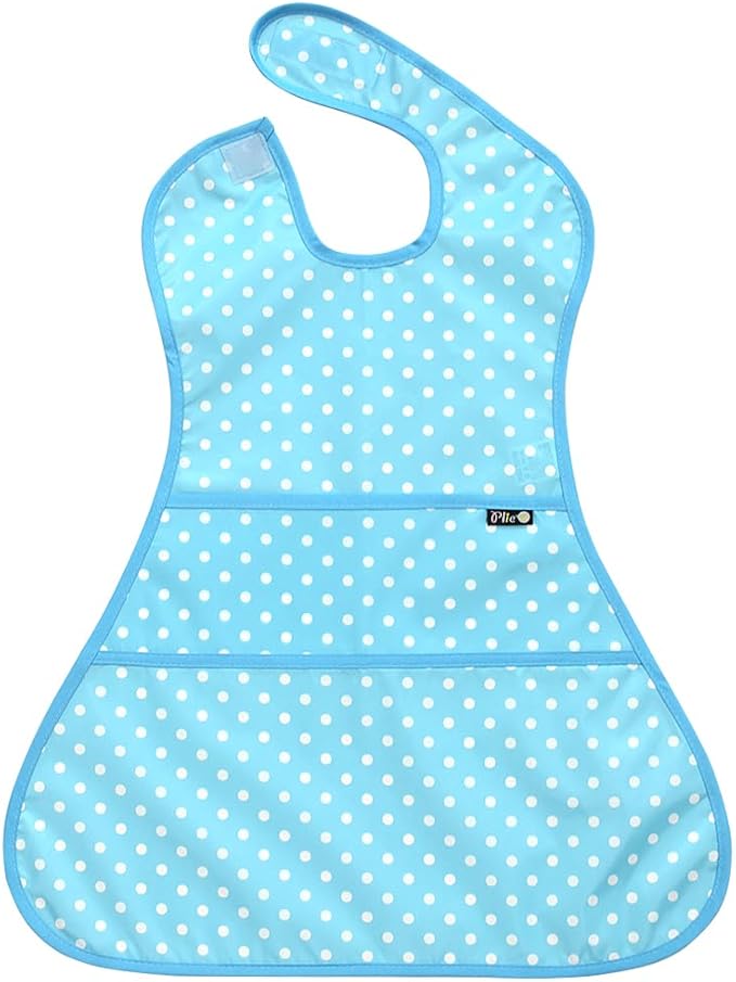 Full Coverage Waterproof Feeding Bib for Toddlers – Extra Long Apron Bib for Mealtime, Self-Feeding, High Chairn