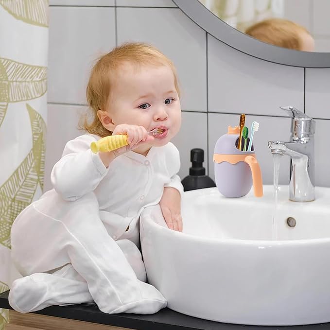 FUNUPUP Baby Shower Cap for Kids with Bath Rinse Cup, Adjustable Toddler Hair Washing Shield Hat Baby Bath Visor Shampoo Hat for Toddlers 6M-9T, Pink