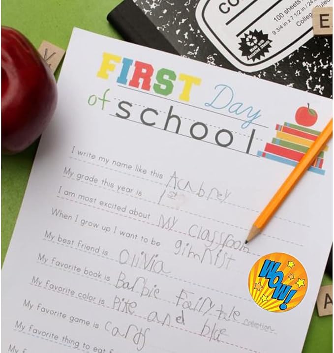 Motivational Stickers for Kids 1.5 Inch 500PCS Reward Stickers for Students Teachers School Stickers