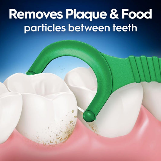 Oral-B Glide Mint Dental Floss Picks with Long Lasting Scope Flavor, 3 Pack of 75 Picks (225 Total)