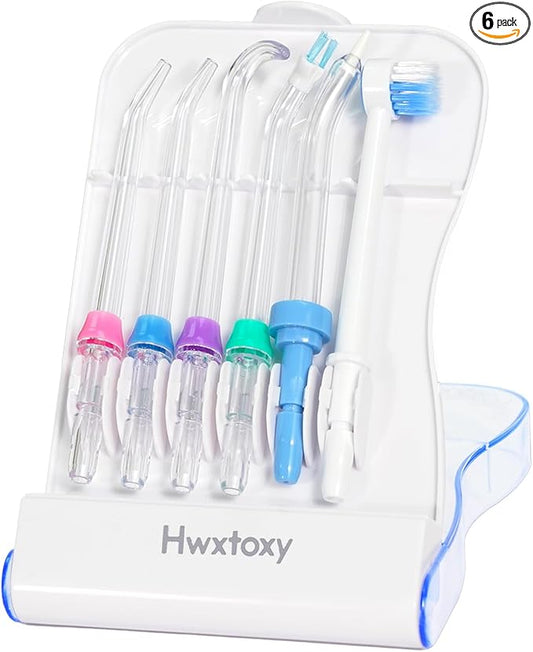 Replacement Tips for Waterpik Water Flosser Waterpik' Replacement Parts, Storage Case & AquaFlosser 6 Tips (Aquaflosser 6 Tips-A)