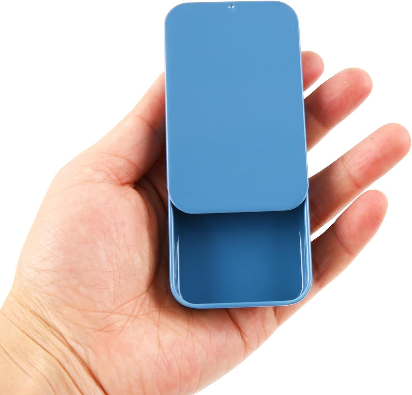 2Pack Dental Floss Portable Case,Dental Floss Dispenser,Convenient Refillable Glide Travel Adult Floss Box for Travel, Dates,Dinners and Hotels(Blue)