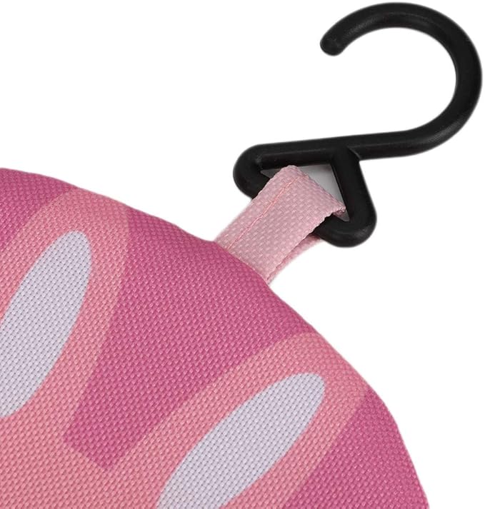 Mesh Bath Toy Organizer, Kids Bath Tub Toy Holder Mesh Bathroom Shower Caddy Bottom Zipper Toy Storage Net Organizer Hanging Bag for Bathroom Bathtub, 17.7x19.7 inch (Pink)