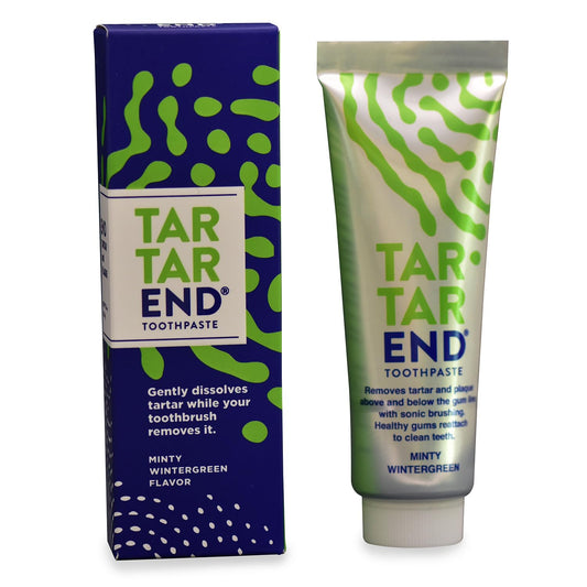 Toothpaste for Tartar Removal - Tartar Control Toothpaste to Remove Tartar and Plaque from Teeth at Home and Prevent Tartar and Plaque Buildup - 3.4 oz Tube, 1-Pack (Minty Wintergreen)