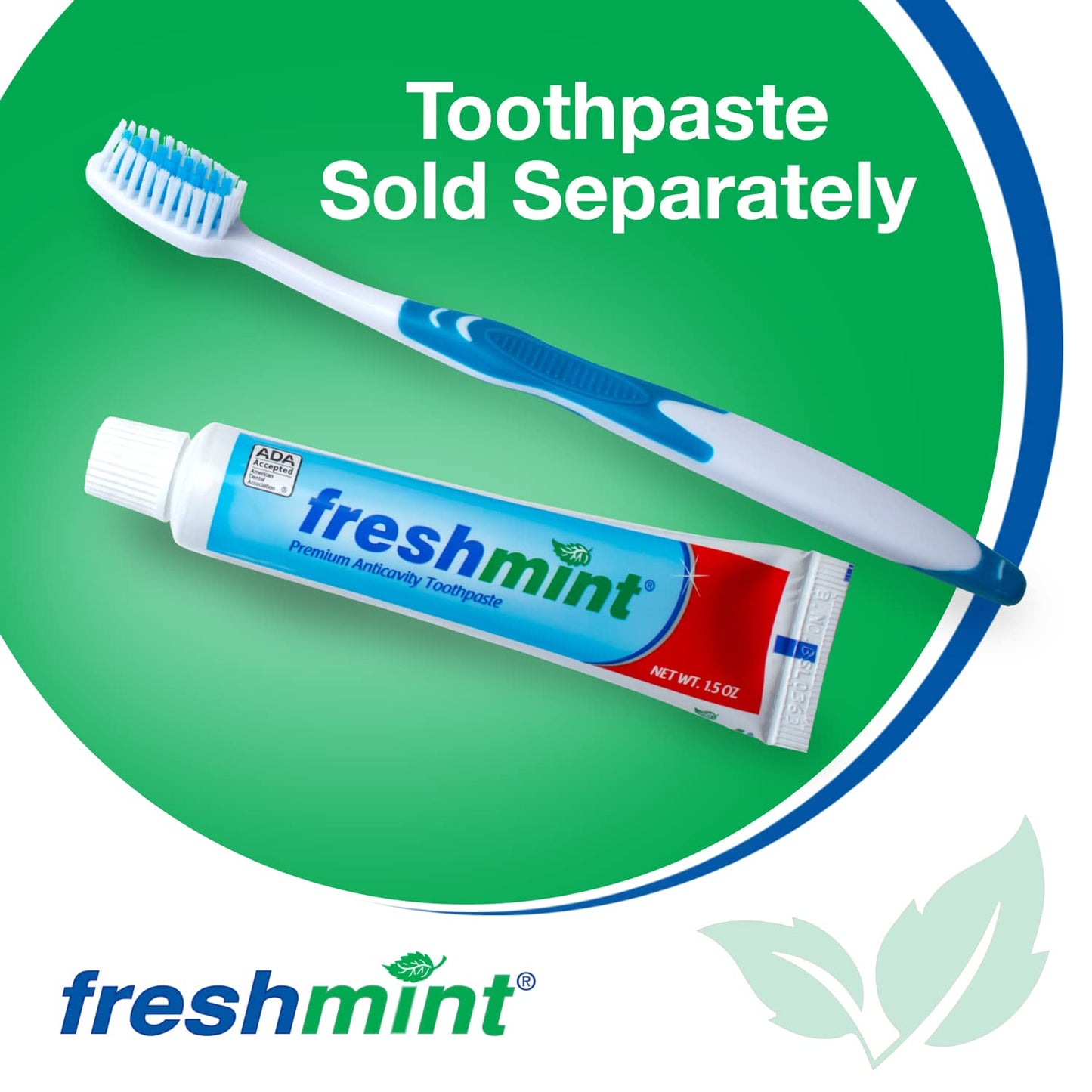 FRESHMINT Individually Wrapped Bulk Premium Toothbrushes (144 Pack), Oversized Easy Grip Rubber Handle, Soft Multi Color Nylon Bristles, Perfect for Travel, Hotel, Donation