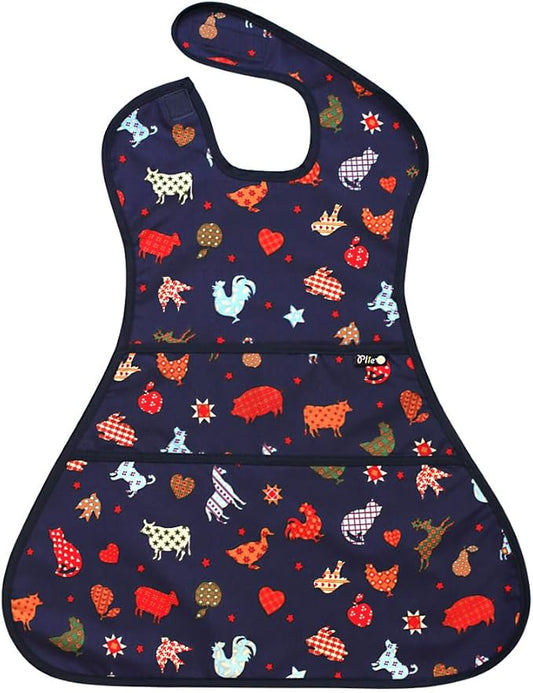 Long Sleeve Waterproof Bib for Toddlers – Soft Feeding Smock for Baby Mealtime, Self-Feeding,BPA-Free, Easy Clean