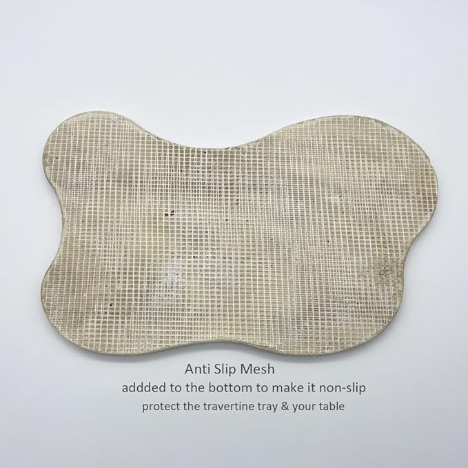 Natural Travertine Tray (Beige (Slightly White))